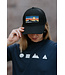 California 89 Trucker Hat with Mountain & Sky Rubber Patch
