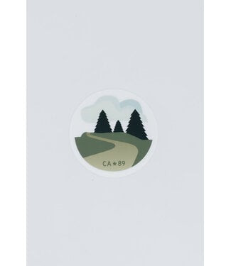 CA89 Winding Road Sticker