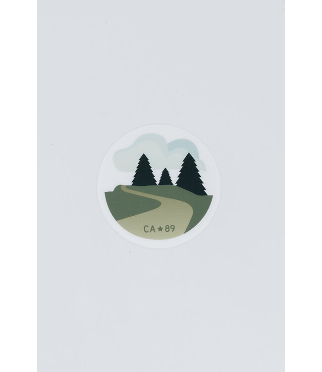 CA89 Winding Road Sticker
