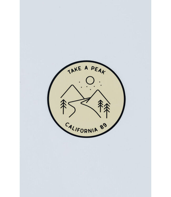 California 89 Take a Peak Sticker