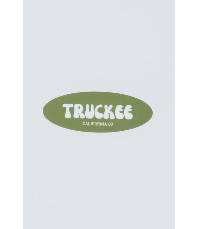 Small Sticker - Oval Truckee Olive