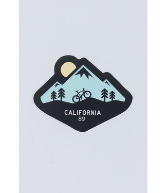 sticker mule Mountain with Biker Sticker