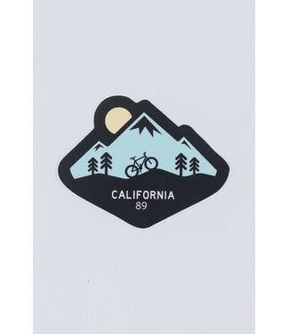 sticker mule Small Sticker - Mountain with Biker
