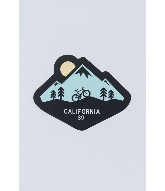 sticker mule Small Sticker - Mountain with Biker
