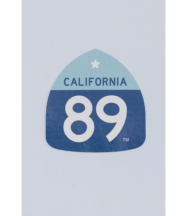 California 89 California 89 Shield Sticker- Lt Blue/Dk Blue
