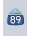 California 89 California 89 Shield Sticker- Lt Blue/Dk Blue