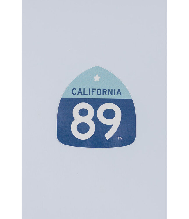 California 89 California 89 Shield Sticker- Lt Blue/Dk Blue