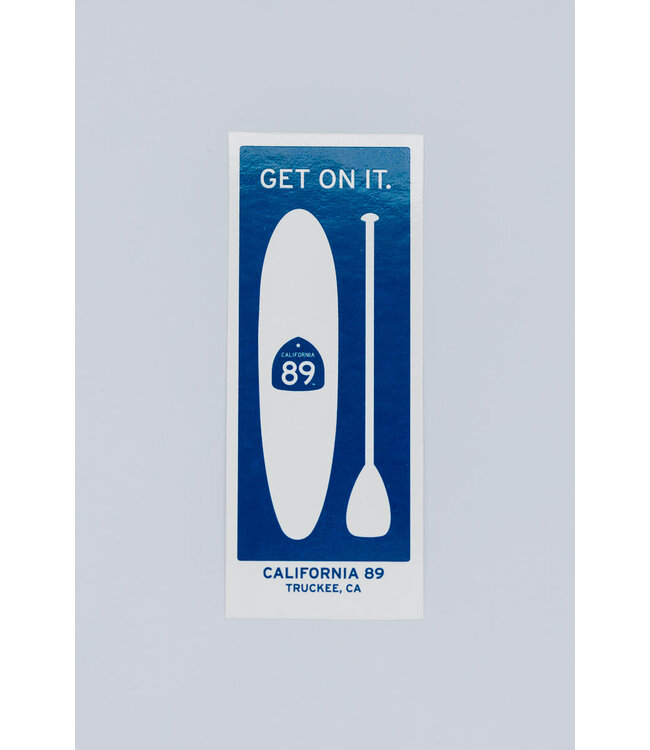 California 89 Paddle Board Sticker