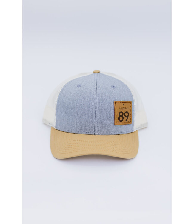 California 89 California 89 Trucker with Snapback, Grey & Gold