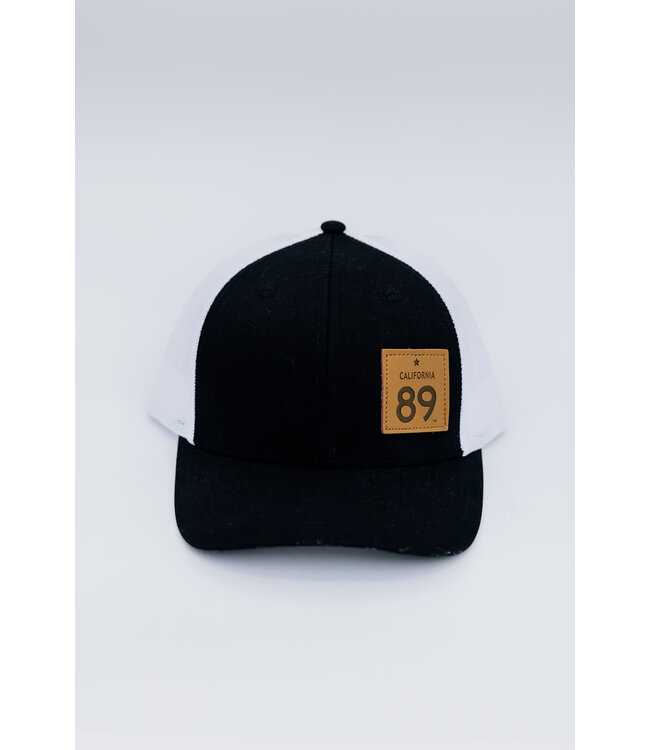 California 89 California 89 Trucker with Snapback, Black and White