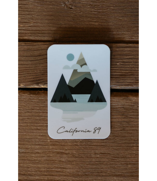 CA89 Mountains and Water Sticker