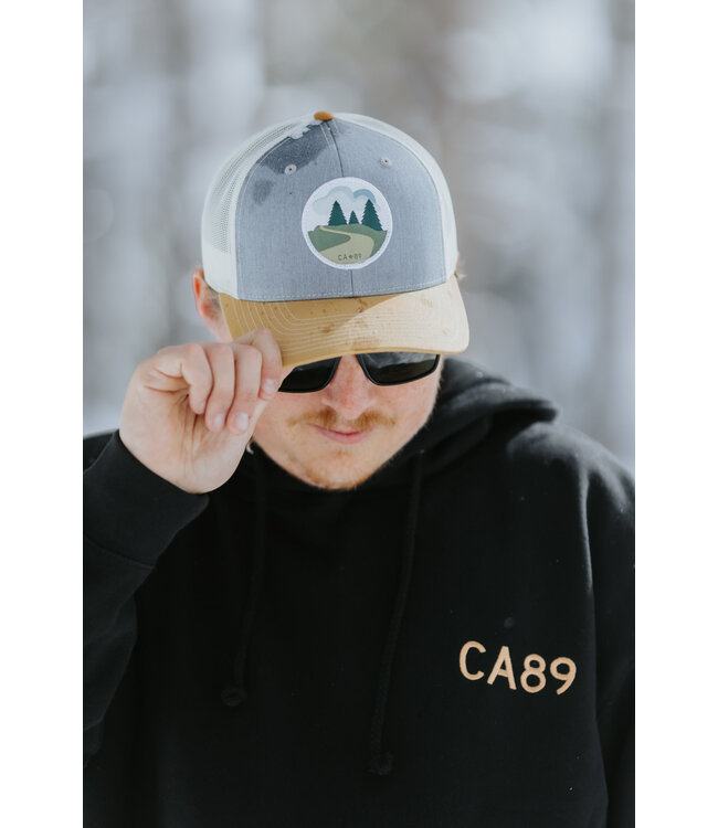 California 89 Trucker Hat with Winding Road Patch