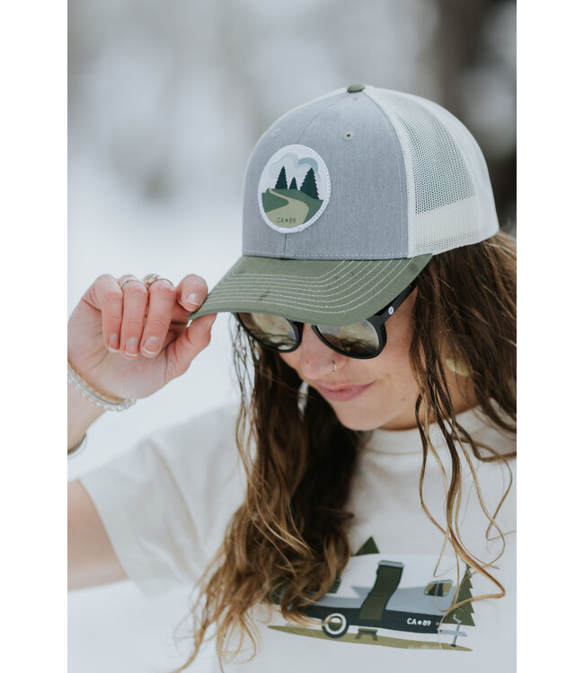 California 89 Trucker Hat with Winding Road Patch