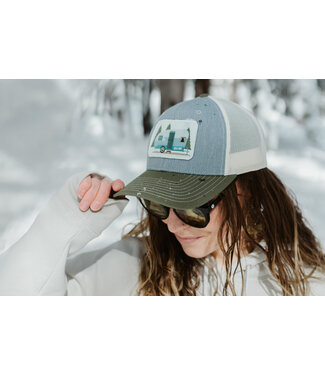 California 89 Trucker Hat with Camper Patch