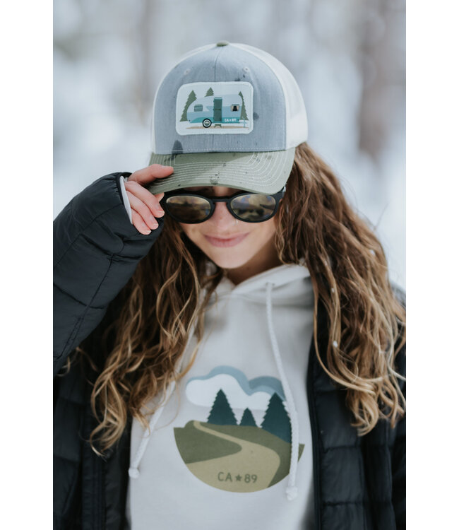 California 89 Trucker Hat with Camper Patch
