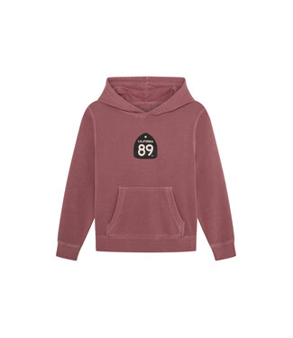 California 89 Kid's Washed Hooded Sweatshirt with Shield