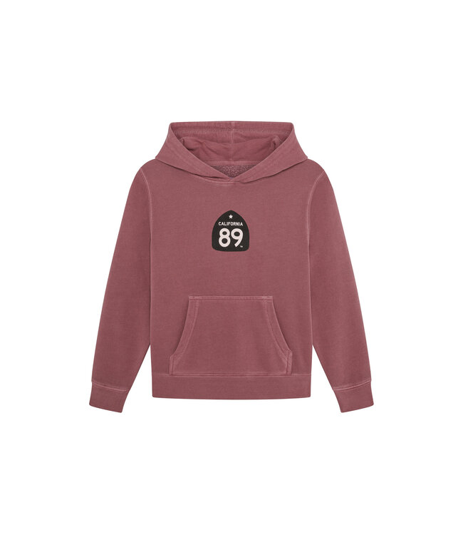 California 89 Kid's Washed Hooded Sweatshirt with Shield