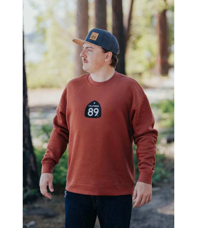 California 89 Unisex Relax Crewneck with California 89 Shield