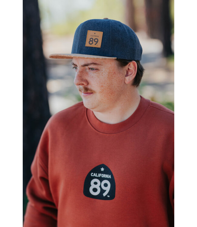 California 89 Unisex Relax Crewneck with California 89 Shield