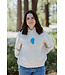 California 89 Women's Love Blue Relaxed Hooded Sweatshirt