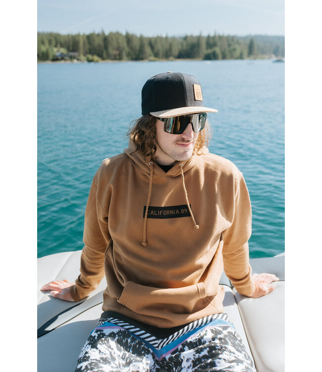 California 89 Unisex CA89 Box Logo Hooded Sweatshirt