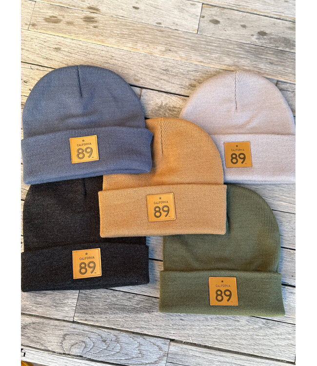 As Colour CA89 Leather Patch Cuffed Beanie