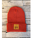 California 89 Waffle Cuffed Beanie with CA 89 Leather Shield