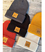 California 89 Waffle Cuffed Beanie with CA 89 Leather Shield