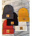 California 89 Waffle Cuffed Beanie with CA 89 Leather Shield