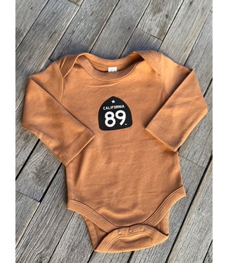 California 89 Baby Long Sleeve Onesie Shield
