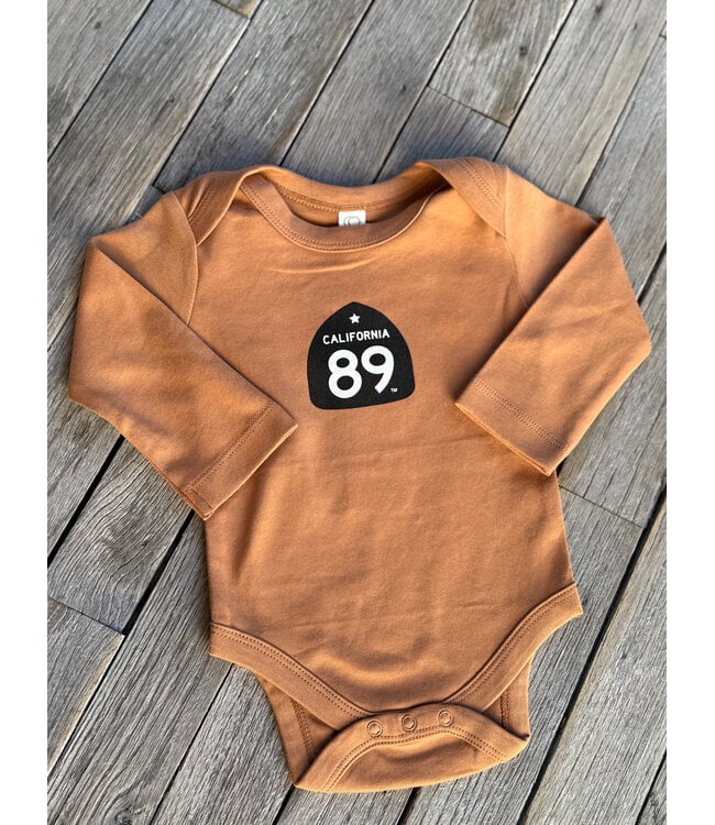 California 89 Baby Long Sleeve Onesie Shield