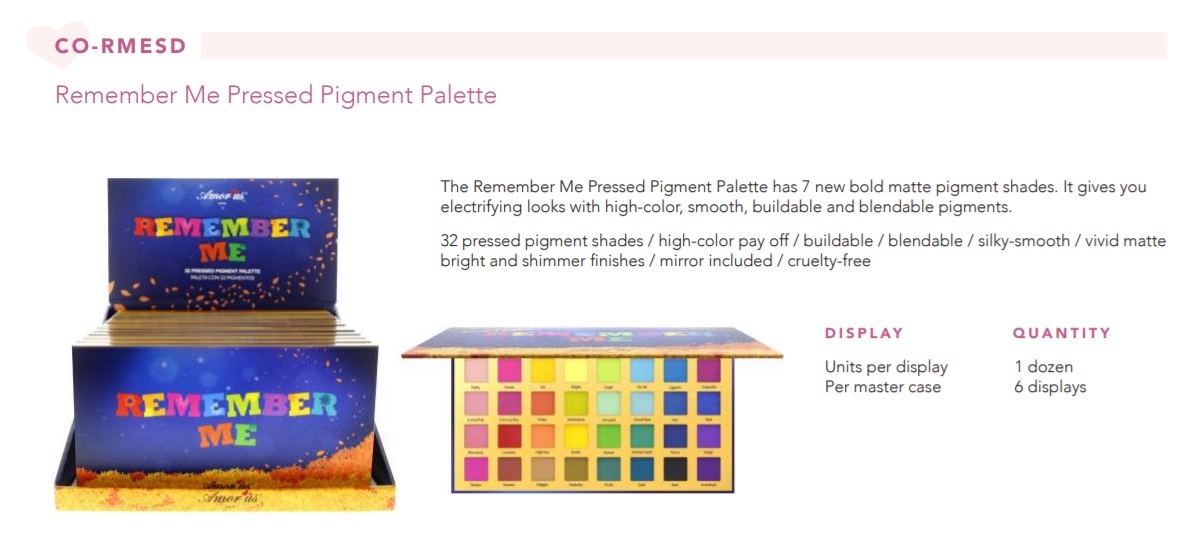 CORMESD REMEMBER ME PALETTE (DISPLAY) Amorus Texas