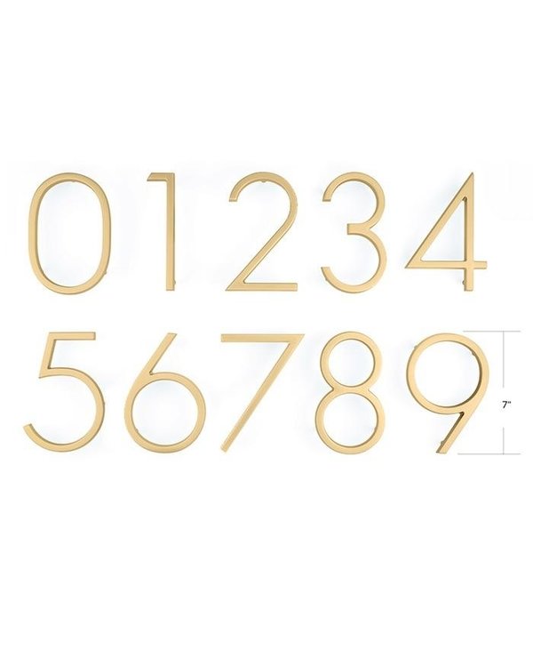 Modern Font House Numbers