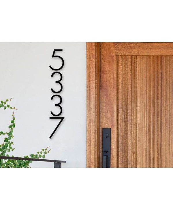 Modern Font House Numbers