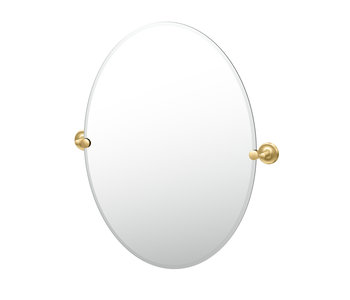 Designer II Oval Mirror- Satin Brass