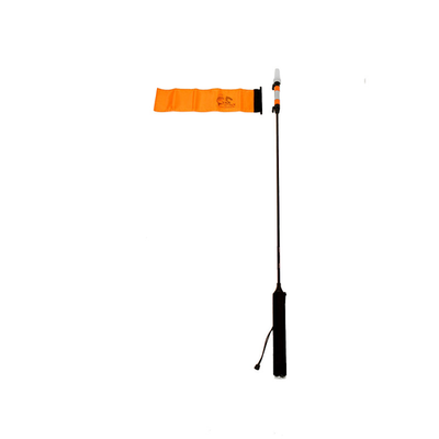 YakAttack VISIpole II Light Mast with Flag, MightyMount / GearTrac Ready