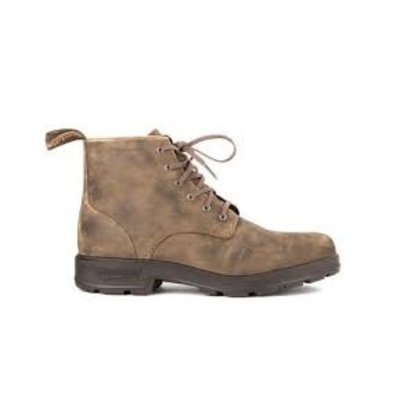 blundstone lace up rustic brown