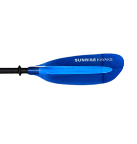 Sunrise Kayaks Sunrise Carbon 2pc Adjustable Kayak Paddle Blue Fiberglass Blade, 220-230cm