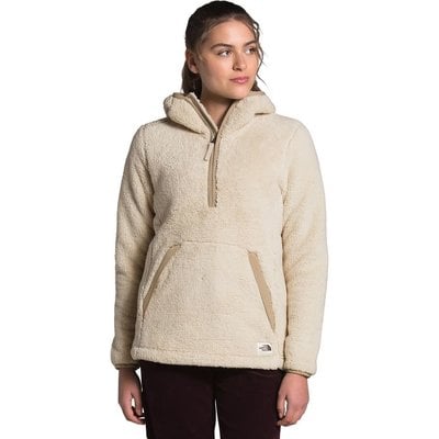 the north face white campshire half zip pullover hoodie