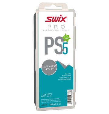 Swix Swix PS5 Turquoise -10C to -18C Glide Wax, 180g