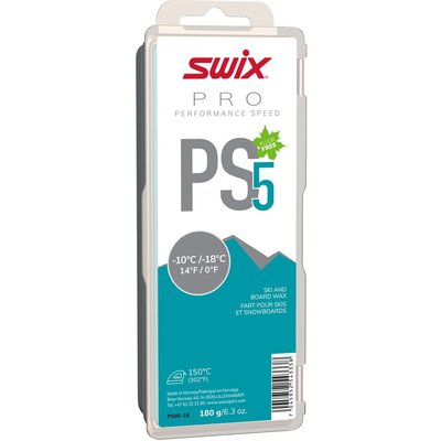 Swix Swix PS5 Turquoise -10C to -18C Glide Wax, 180g