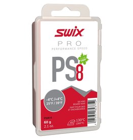 Swix Swix PS8 Red -4C to 4C Glide Wax, 60g