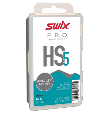 Swix Swix HS5 Turquoise -10C to -18C Glide Wax, 60g