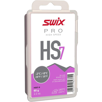 Swix HS7 Violet -2C to -8C Glide Wax, 60g