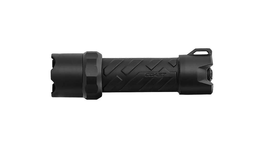 coast polysteel 400r rechargeable flashlight 400 Twist-Focusing Torch — getmytools sized TWIST FOCUS light combines two beams in one with seamless transitions between Ultra View Flood Beam and BULLS Coast Polysteel 400 - Tactical