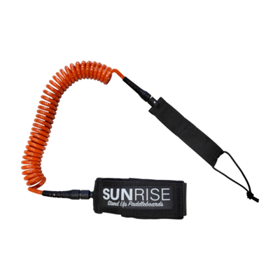 Sunrise SUP 10' Coiled Calf Stand Up Paddle Leash, Orange