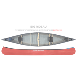 Trailhead Canoes Trailhead Canoes Big Rideau 16 Basalt Innegra, Vinyl Trim