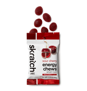 Skratch Labs Skratch Labs Sport Fuel Energy Chews, Sour Cherry (50mg caffeine), 50g