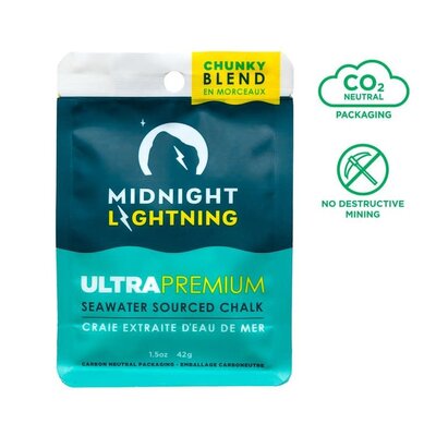 Midnight Lightning Seawater Sourced Chunky Climbing Chalk - 42g