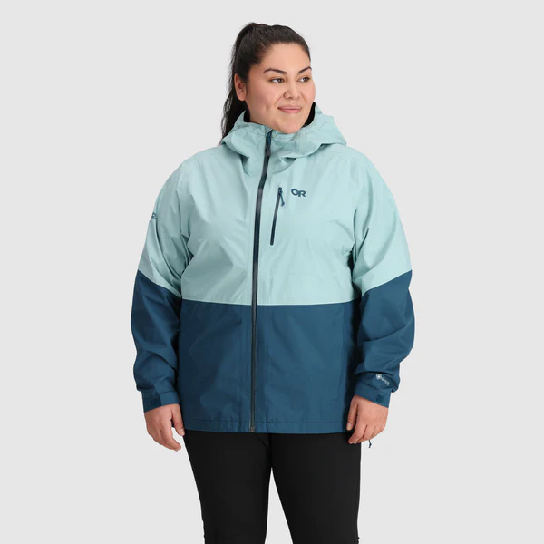 Buy Outdoor Research Women's Aspire II Goretex Rain Shell Plus Size Jacket  Moth/Elk 1X - 4X Online